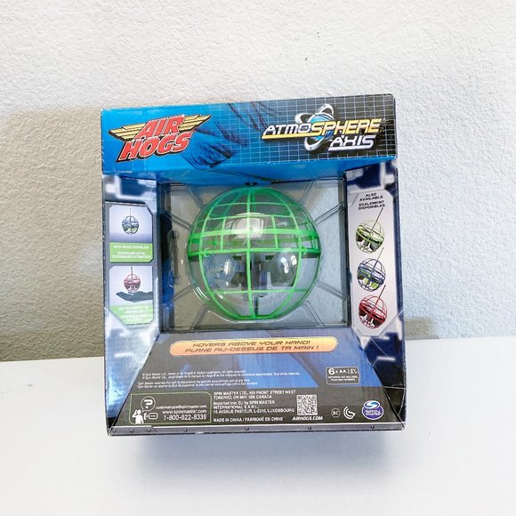 NEW Air Hogs Atmosphere Axis Hovering Sphere Wave Control Spin Master, Green Toy - Picture 2 of 6